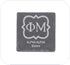 Greek Letters Fraternity Sorority Square Slate Coaster